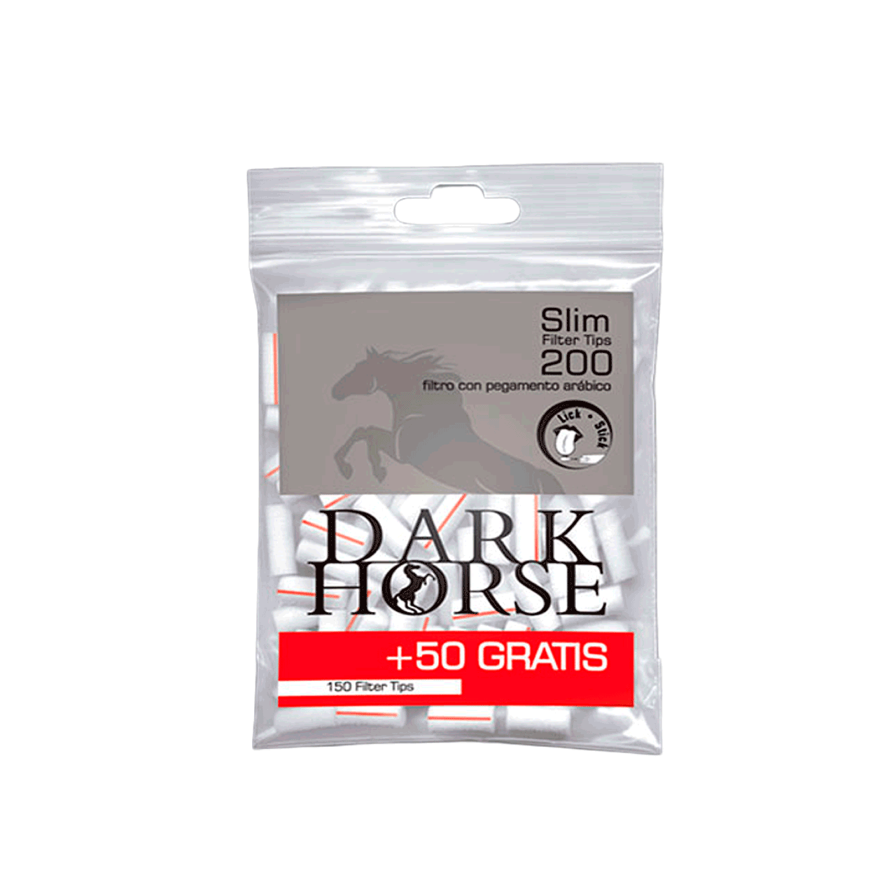 Filtro Dark Horse Slim Engomado Promoción 200 unidades