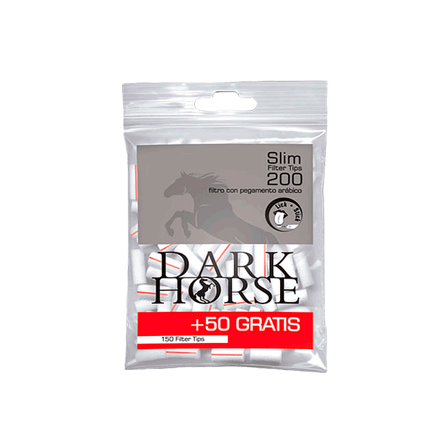 Filtro Dark Horse Slim Engomado Promoción 200 unidades