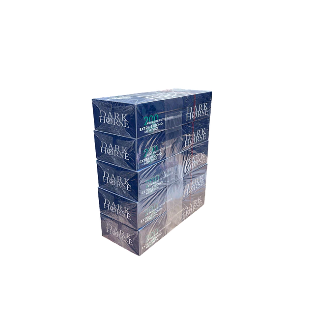 Tubo Para Rellenar Dark Horse MENTOL Xtra Fuerte  Pack 5 Displays