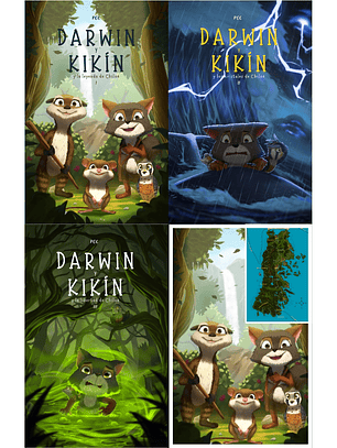 Darwin y Kikín colección completa - Firmados (3 libros + 1 póster + 1 mapa ilustrado) 