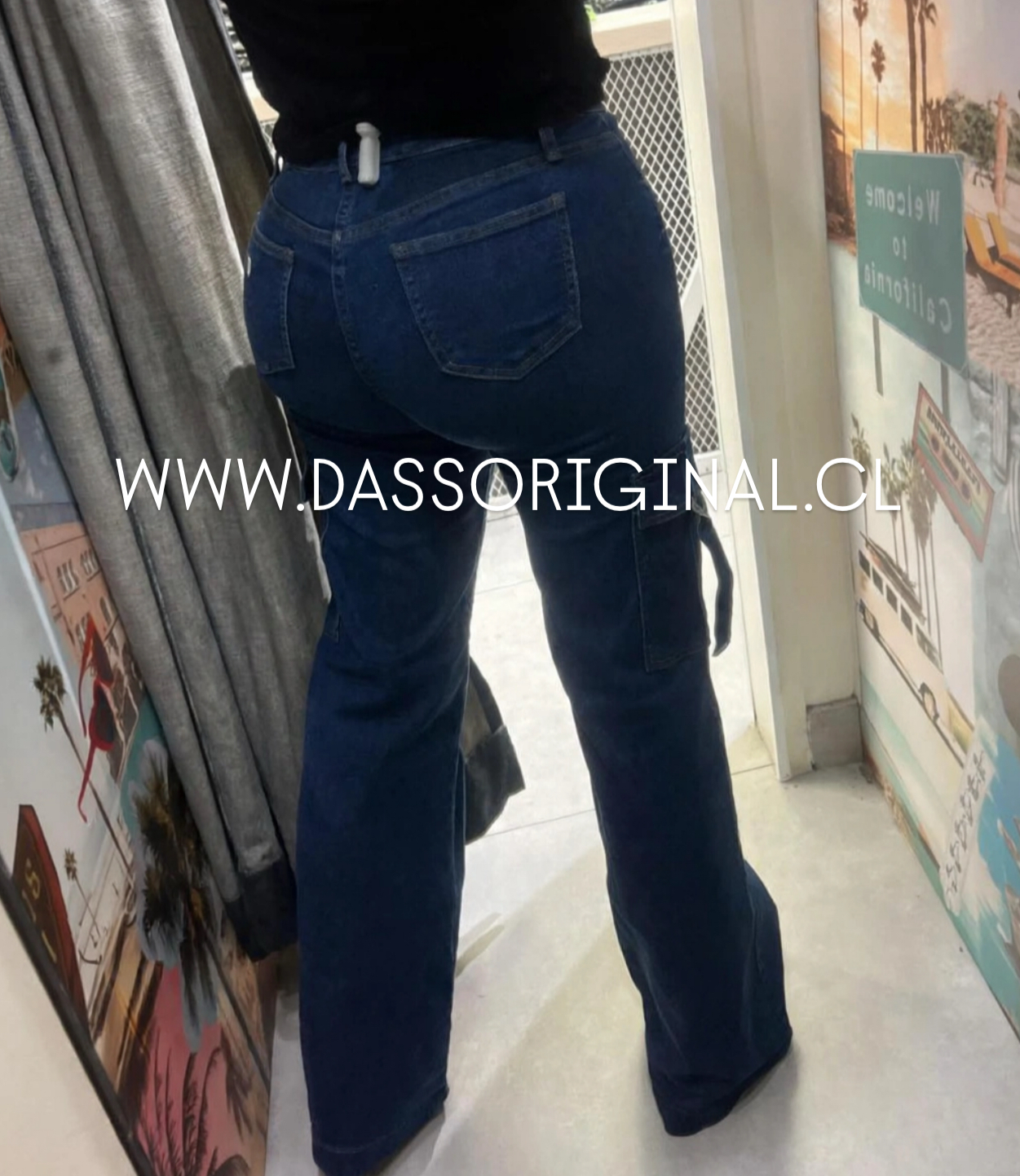 JEANS HORTENSIA - CARGO DENIM
