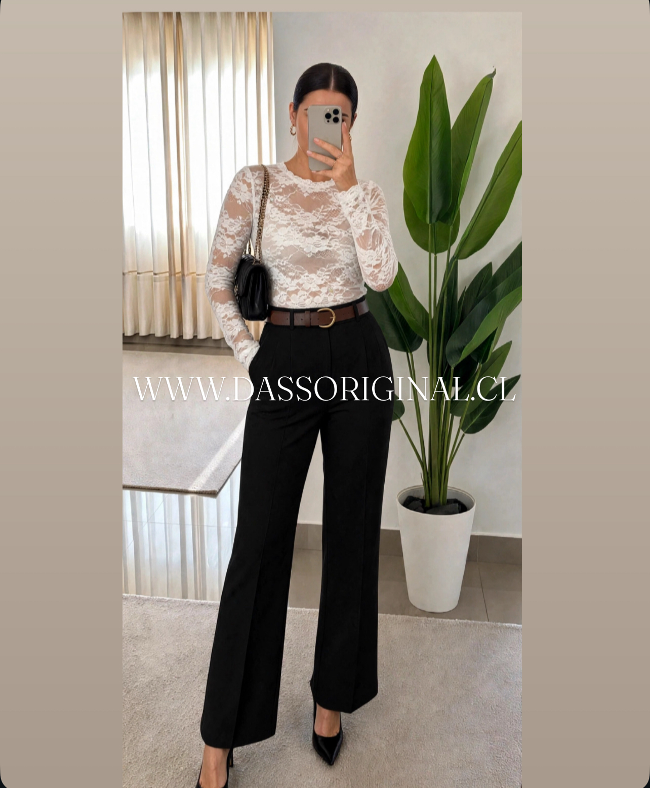 PACK ORQUÍDEA WHITE BODY + PANTALÓN + CINTURÓN ELEGANCE 