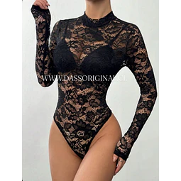 BODY DE ENCAJE ELEGANCE BLACK