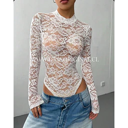 BODY DE ENCAJE ELEGANCE WHITE 