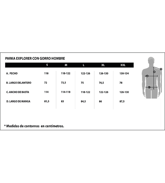 PARKA INSULADA HW EXPLORER NEGRA