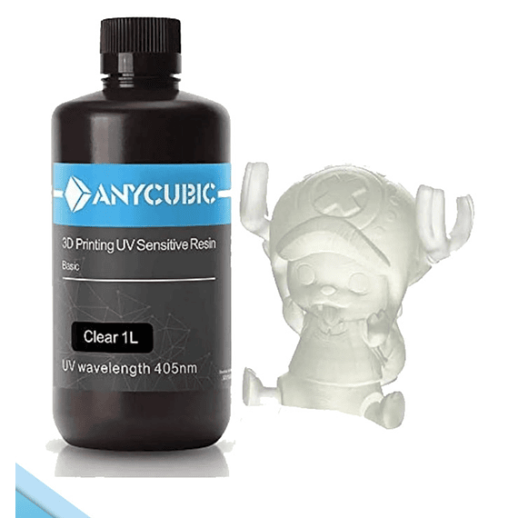 Resina Impresora 3D - Anycubic 405nm Clear UV 1 Litro