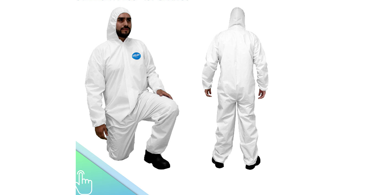 buzo desechable cubre cierre steelgen plus+ isp blanco