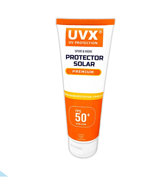 Crema Protección Solar UVX 120 grs. Premium - Certificada ISP