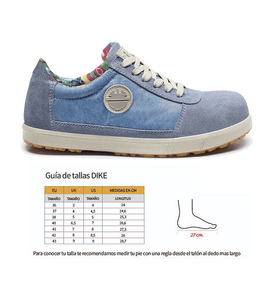 ZAPATILLAS DIKE LEVITY MUJER CELESTE