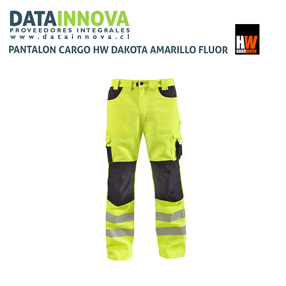 PANTALON CARGO HW DAKOTA AMARILLO FLUOR