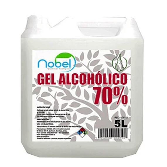 Alcohol Gel Nobel 5 Litros 70%