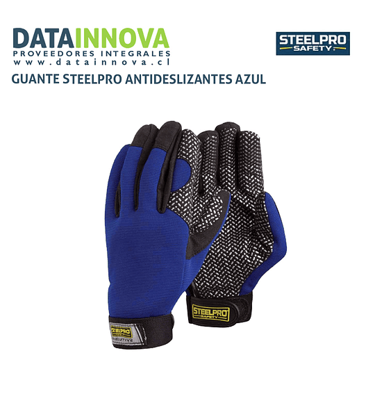 GUANTE STEELPRO ANTIDESLIZANTES AZUL