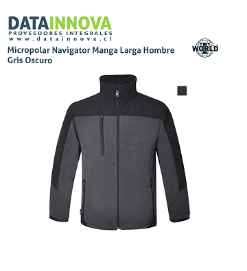 Micropolar Navigator Manga Larga Hombre Gris Oscuro