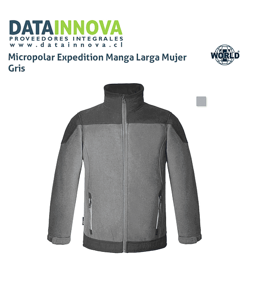 Micropolar Expedition Manga Larga Mujer Gris