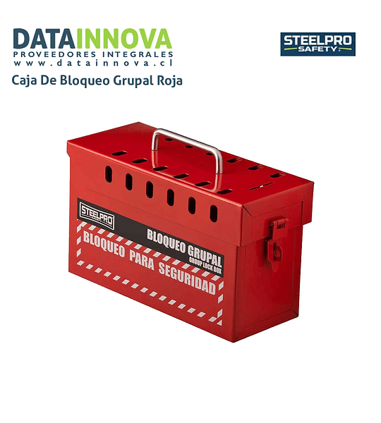 Caja de Bloqueo Grupal Roja