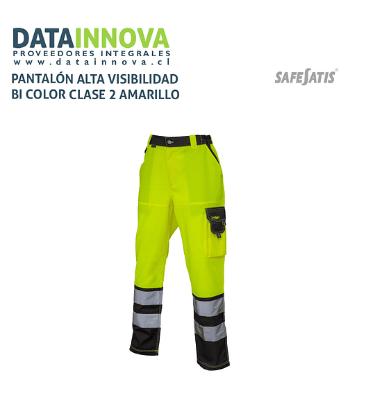 PANTALÓN ALTA VISIBILIDAD BI COLOR CLASE 2 AMARILLO