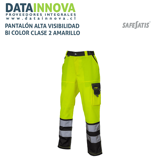 PANTALÓN ALTA VISIBILIDAD BI COLOR CLASE 2 AMARILLO