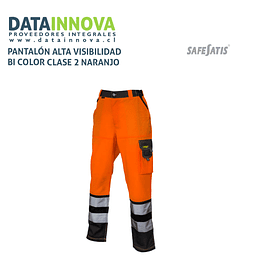 PANTALÓN ALTA VISIBILIDAD BI COLOR CLASE 2 NARANJO