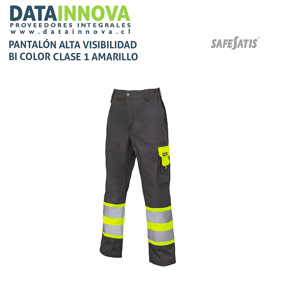 PANTALÓN ALTA VISIBILIDAD BI COLOR CLASE 1 AMARILLO