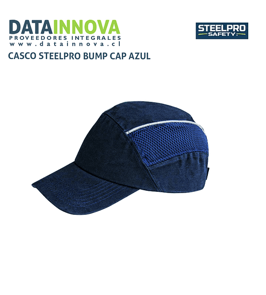 CASCO STEELPRO BUMP CAP AZUL