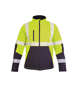 CHAQUETA SOFTSHELL HW OKLAN AMARILLO FLUOR