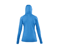 POLERA DRY FIT HW SPX C/ GORRO MANGA LARGA MUJER ELECTRIC BLUE