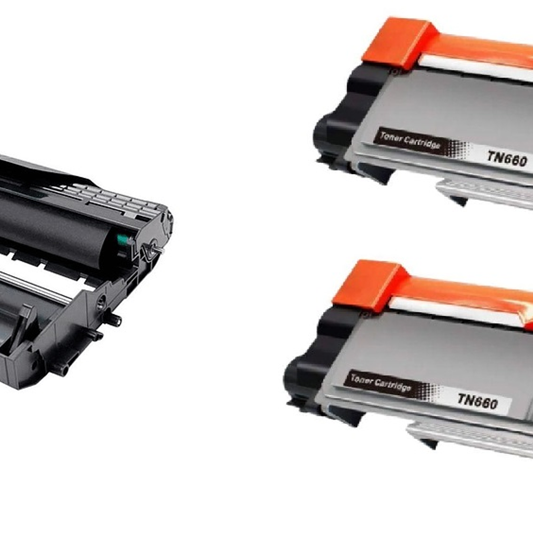 Pack 02 Toner Tn-2370 + Tambor Dr-2340 Compatible con HL-2340DW DCP-L2540 1