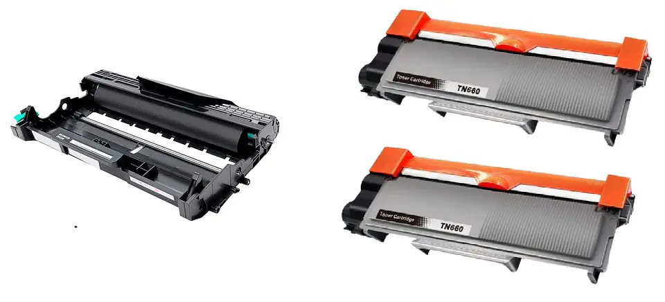 Pack 02 Toner Tn-2370 + Tambor Dr-2340 Compatible con HL-2340DW DCP-L2540 1