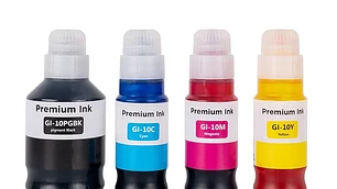 Tinta GI10 Pack 4 Colores Compatible con PIXMA G6010 G5010 G7010
