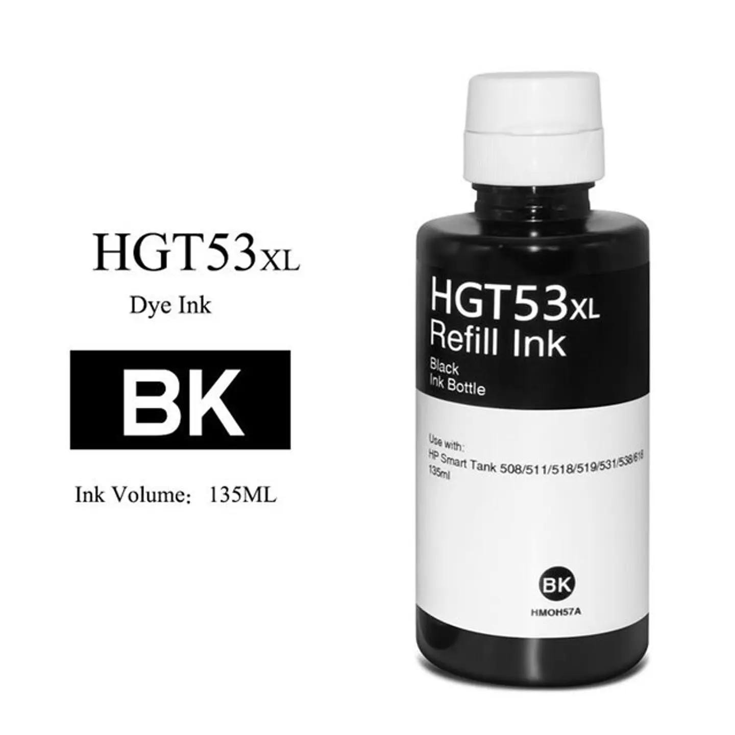 Tinta GT53xl Negra Compatible con GT5820 INK-TANK 315/415 1