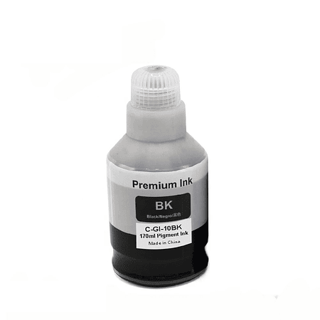 Tinta GI10 Negra Compatible con PIXMA G6010 G5010 G7010