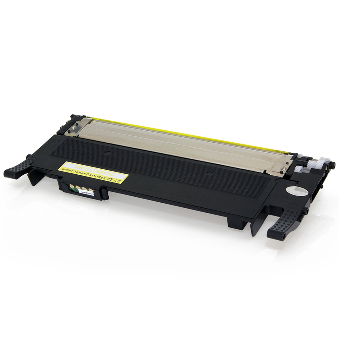 Toner CLT-Y406S Amarillo Compatible con CLP-360-CLX-3300-SL-C410W 1