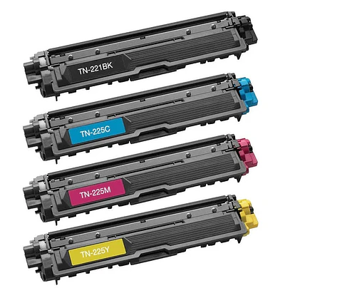 Toner Tn-221/225 Alternativo Set 04 Colores Compatible con HL-3150 - MFC-9330 - DCP-9020