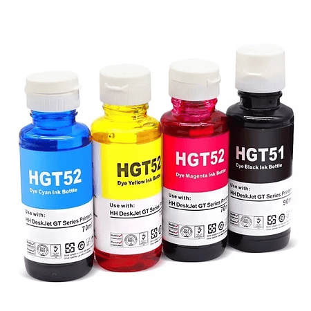 Tinta GT52/53 Pack 4 Colores Compatible con GT5820 INK-TANK 315/415