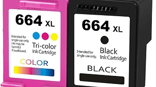 Pack Tinta 664xl Negro y Tricolor Compatible con 1115-2135-3635 2345