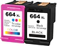 Pack Tinta 664xl Negro y Tricolor Compatible con 1115-2135-3635 2345 - Miniatura 1