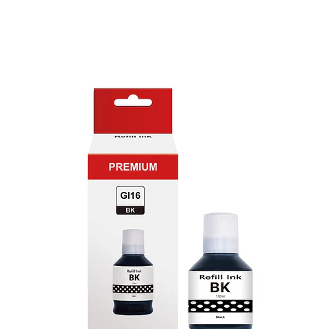 Tinta GI 16 Negro Compatible con GX6010 - GX7010