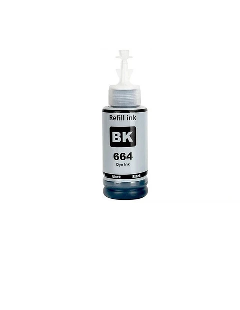Tinta T664 Negra Compatible con EcoTank L110/220/355/395/455