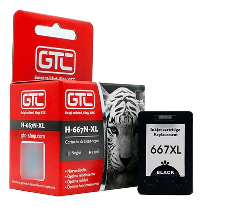 Tinta 667xl Negro Compatible con 1275-2375-2775-6475