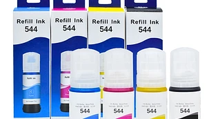 Tinta T544 Pack 4 Colores Compatible con EcoTank L1110/L3110/L5190