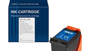 Tinta 667xl Negro Compatible con 1275-2375-2775-6475