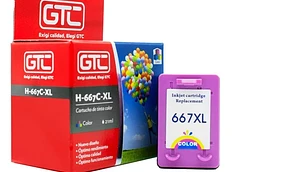 Tinta 667xl Tricolor Compatible con 1275-2375-2775-6475