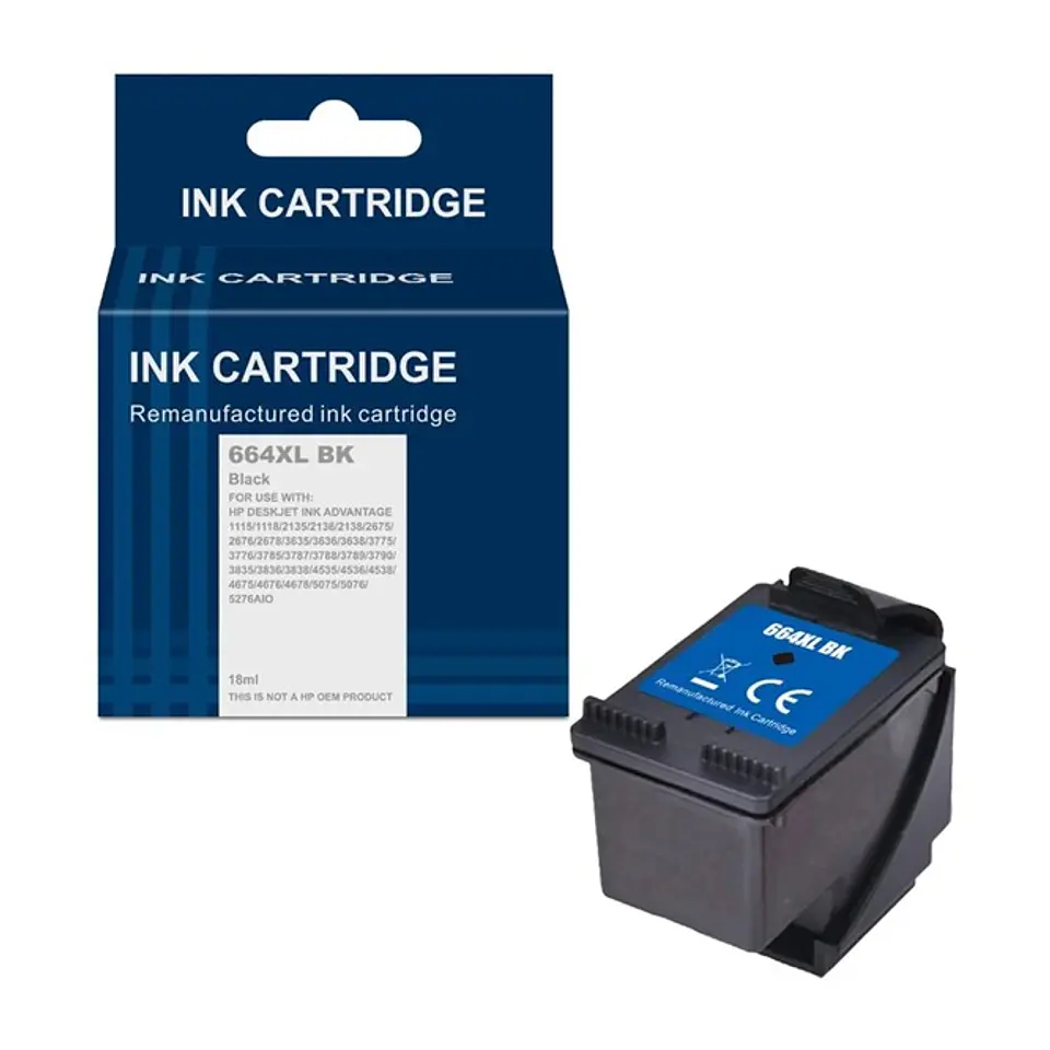Tinta 664xl Negro 18ml  Compatible con 1115-2135-3635 2345 1