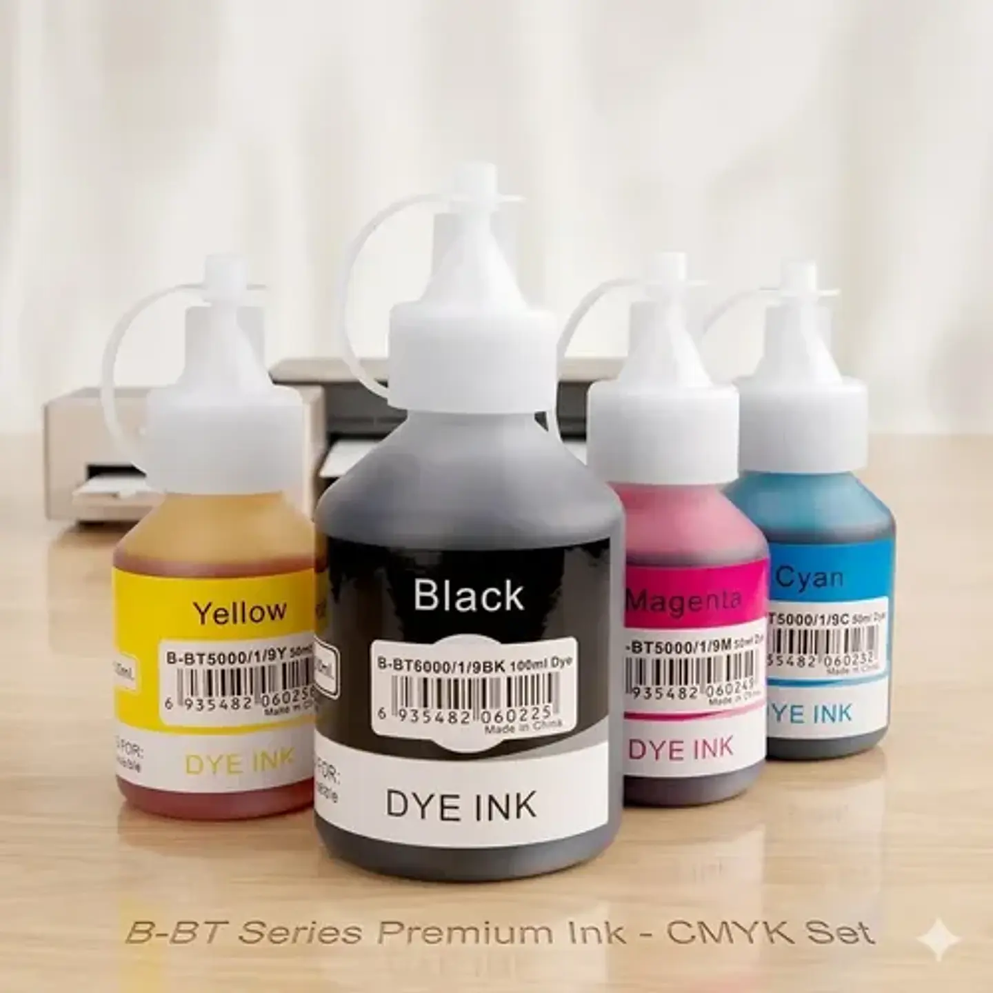 Tinta Bt-60 + Bt5001 Pack 4 Colores Compatible Con Dcp-t300 Negro 2