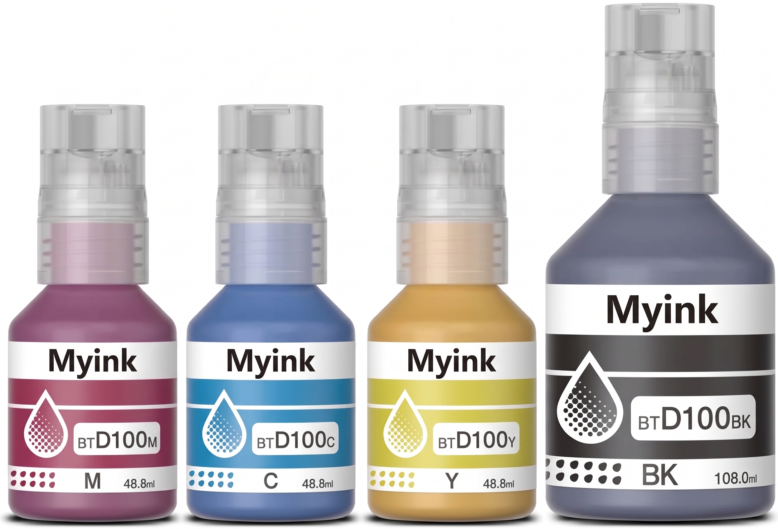Tinta BTD-100 Pack 4 Colores Compatible Con Dcp-T230/430/530