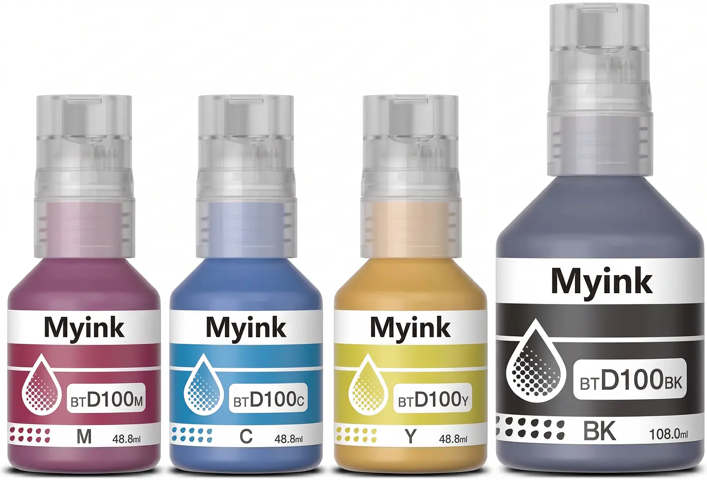 Tinta BTD-100 Pack 4 Colores Compatible Con Dcp-T230/430/530 1