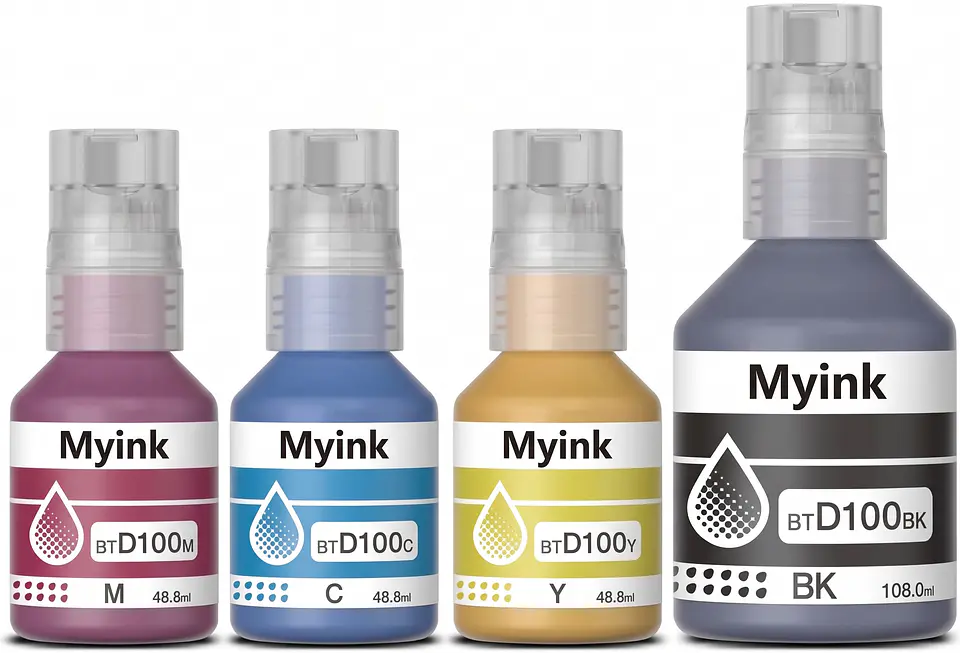 Tinta BTD-100 Pack 4 Colores Compatible Con Dcp-T230/430/530 1
