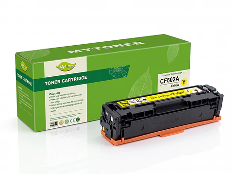 Toner 202A - CF502A Amarillo Compatible con M254 / M280 / M281FDW / M281CDW / M281W