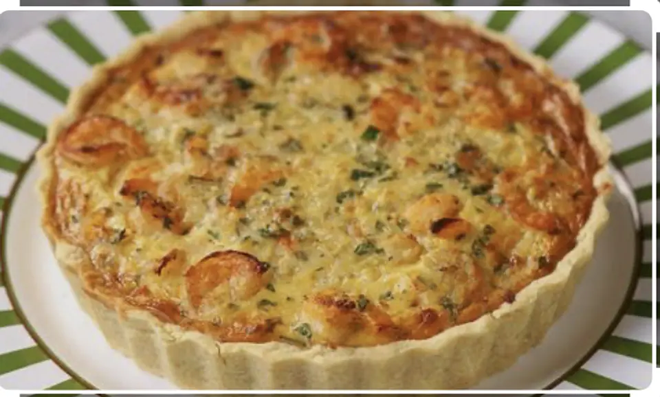Quiche de Camarones y Puerros 1