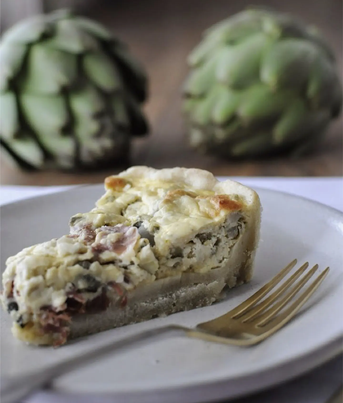 Quiche de Alcachofa Champignon y Aceitunas 1